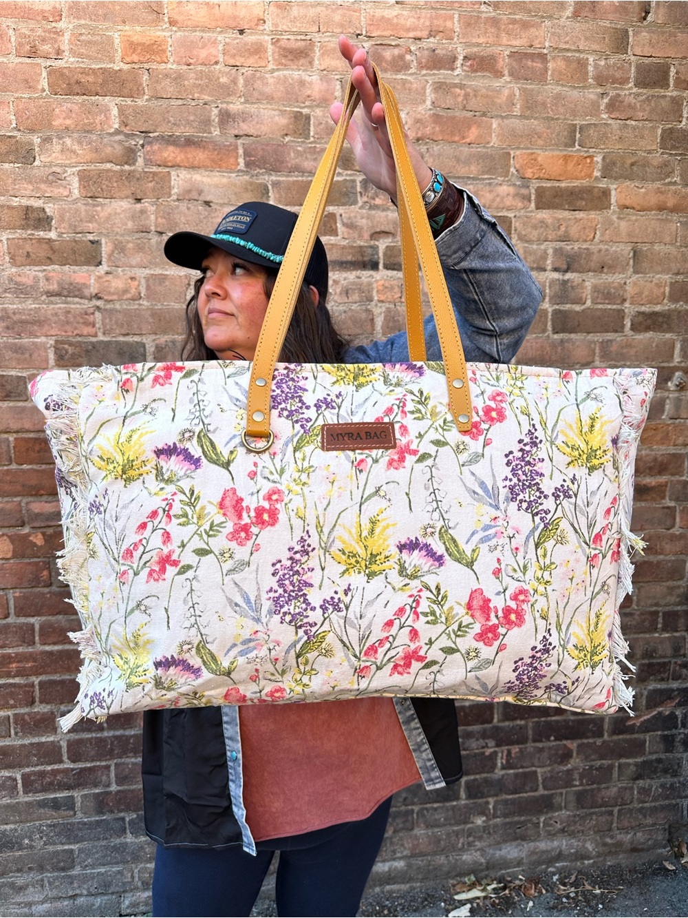MYRA BAG Wildflower Canvas Weekender Travel Bag